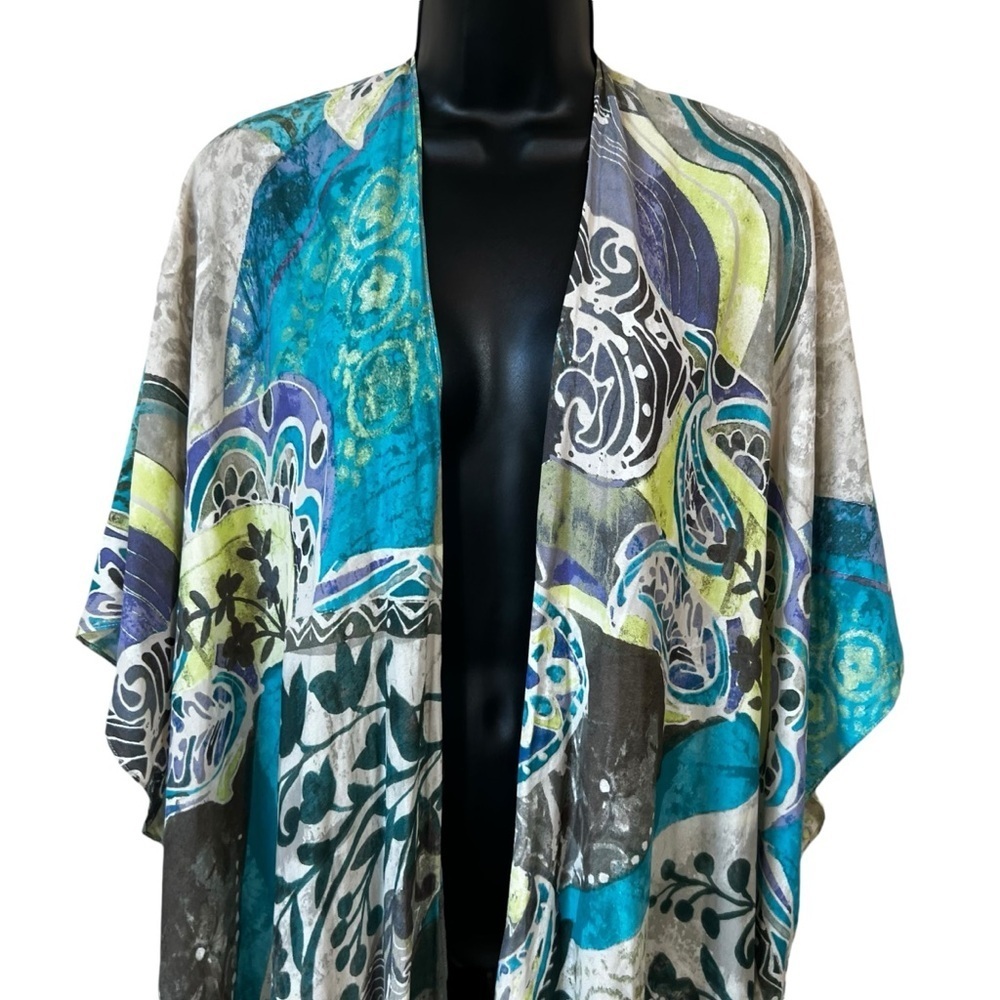 Chicos Delightful MIX RUANA Wrap
Multi Color - Picture 2 of 8